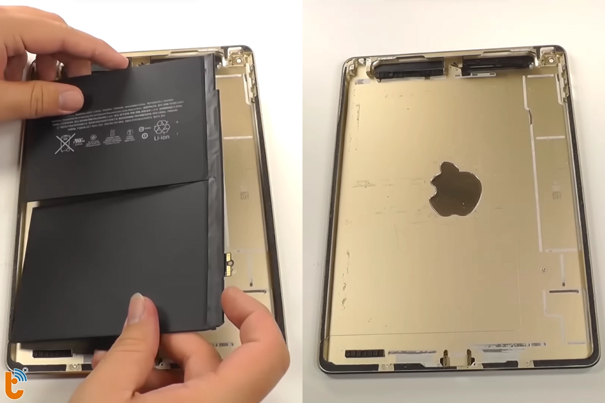 Tiến hành tháo lắp máy để thay vỏ mới ipad air 2/air 1 