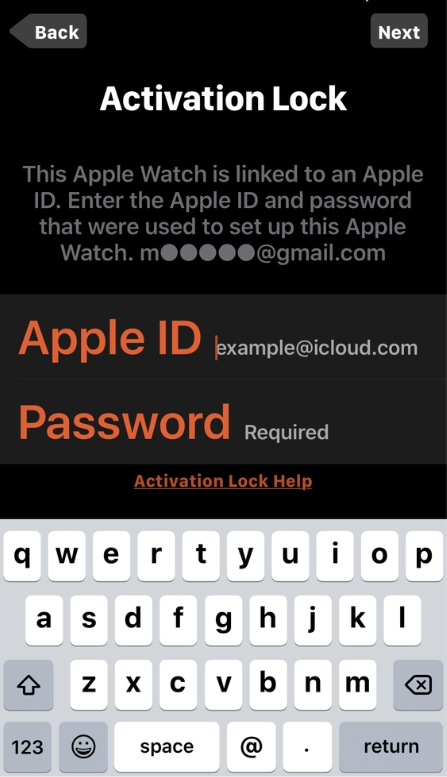 apple watch icloud
