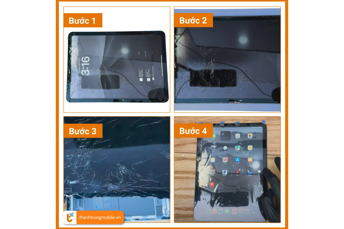 Các bước thay ép kính iPad Air 5