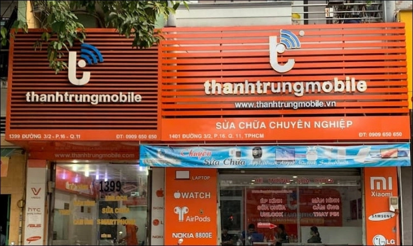 Cửa hàng sửa chữa điện thoại uy tín Thành Trung Mobile