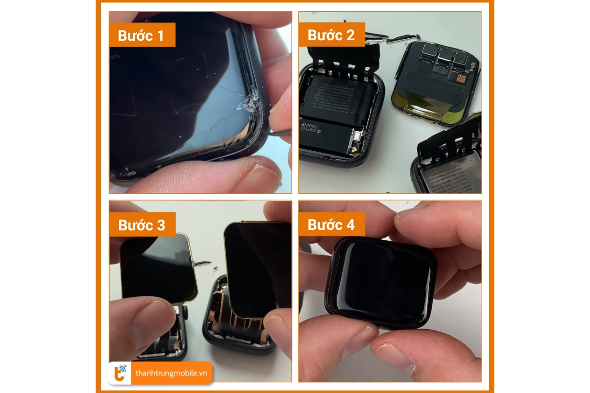 Quy trình ép kính Watch SE 2022