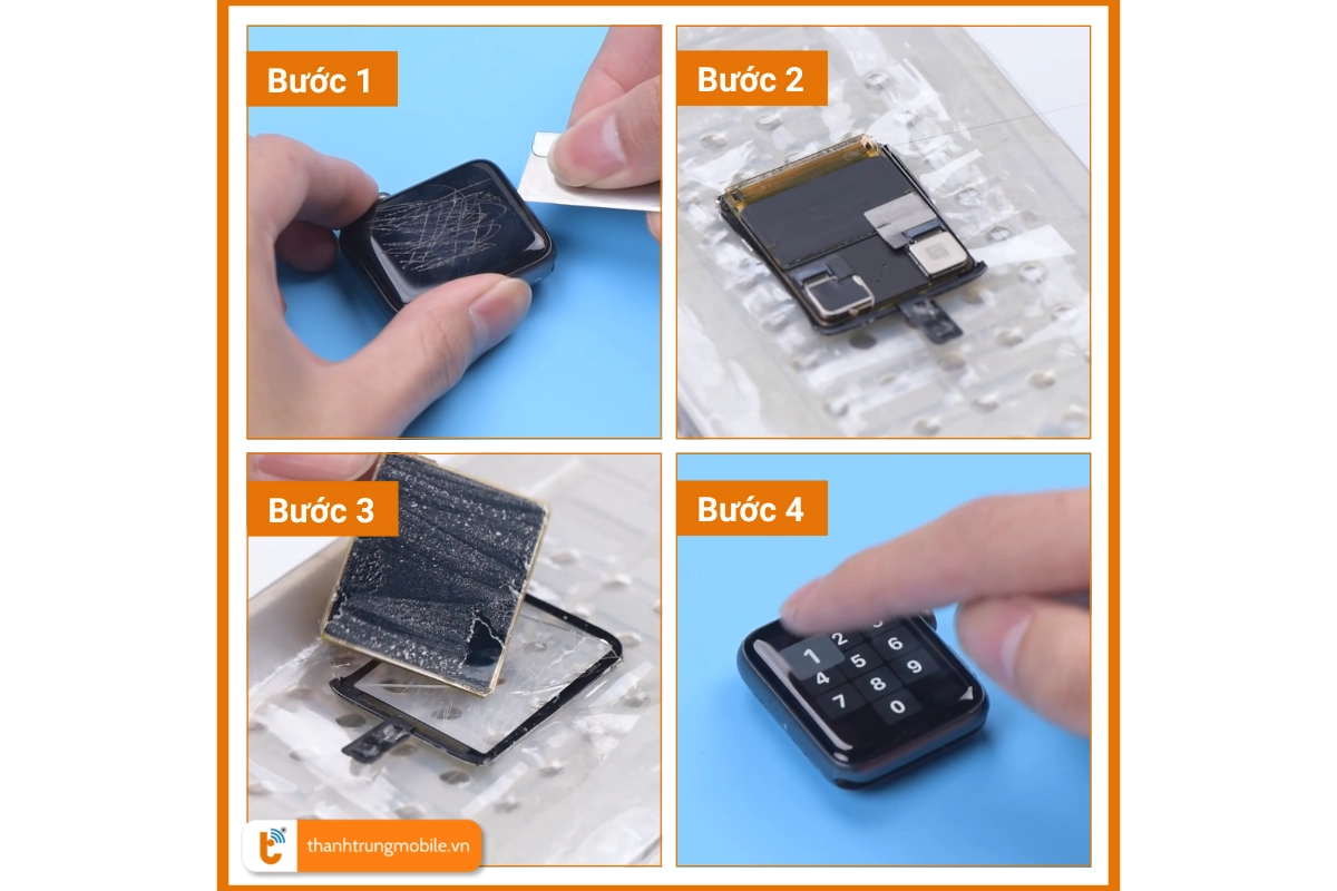 Dịch vụ ép kính Apple Watch Series 1, 2, 3 giá rẻ HCM