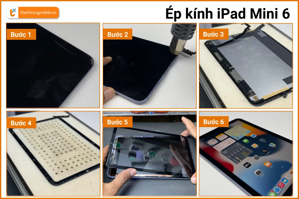 Dịch vụ ép mặt kính iPad Mini 6 tại Thành Trung Mobile