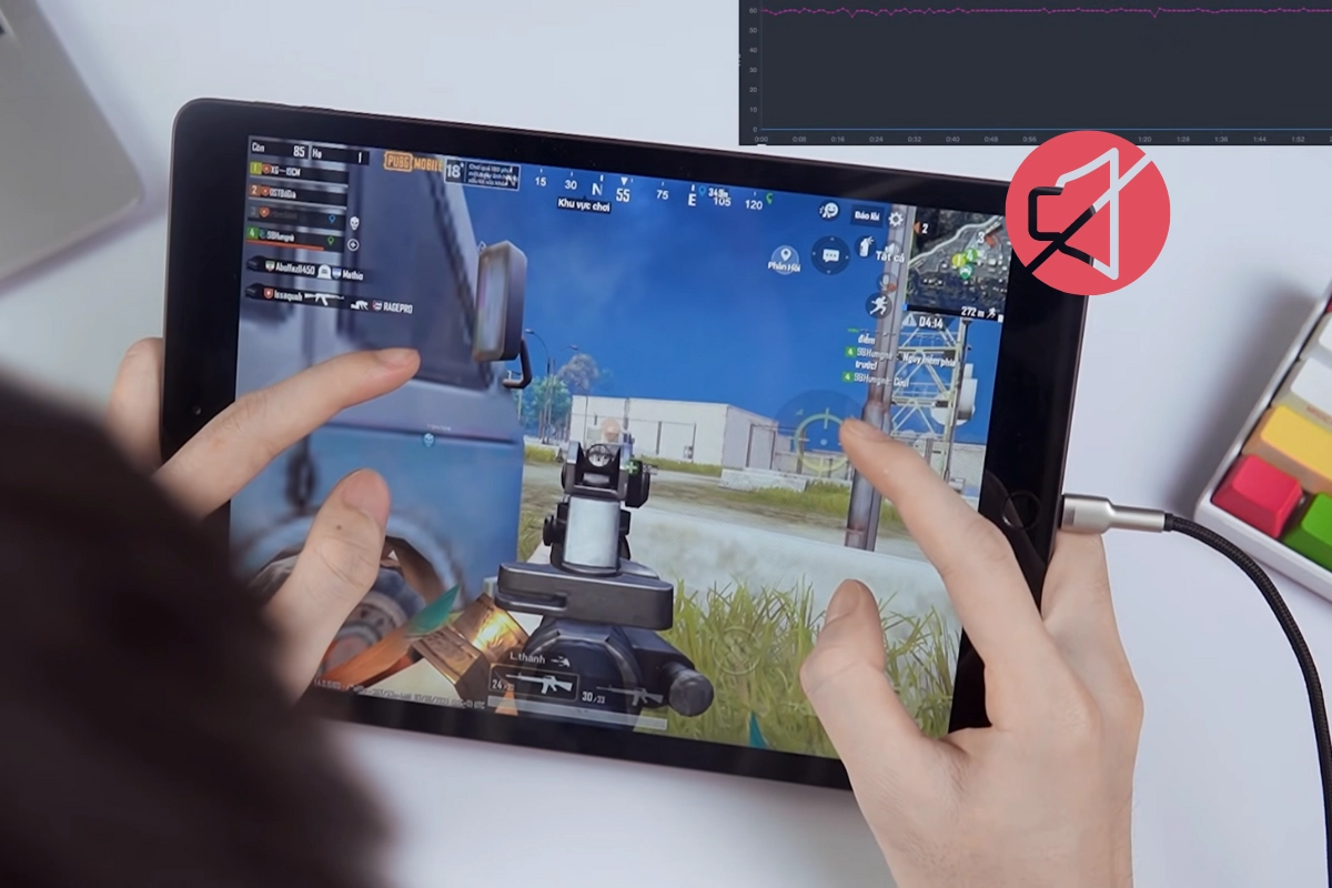 Không có âm thanh khi chơi game trên iPad Gen 8