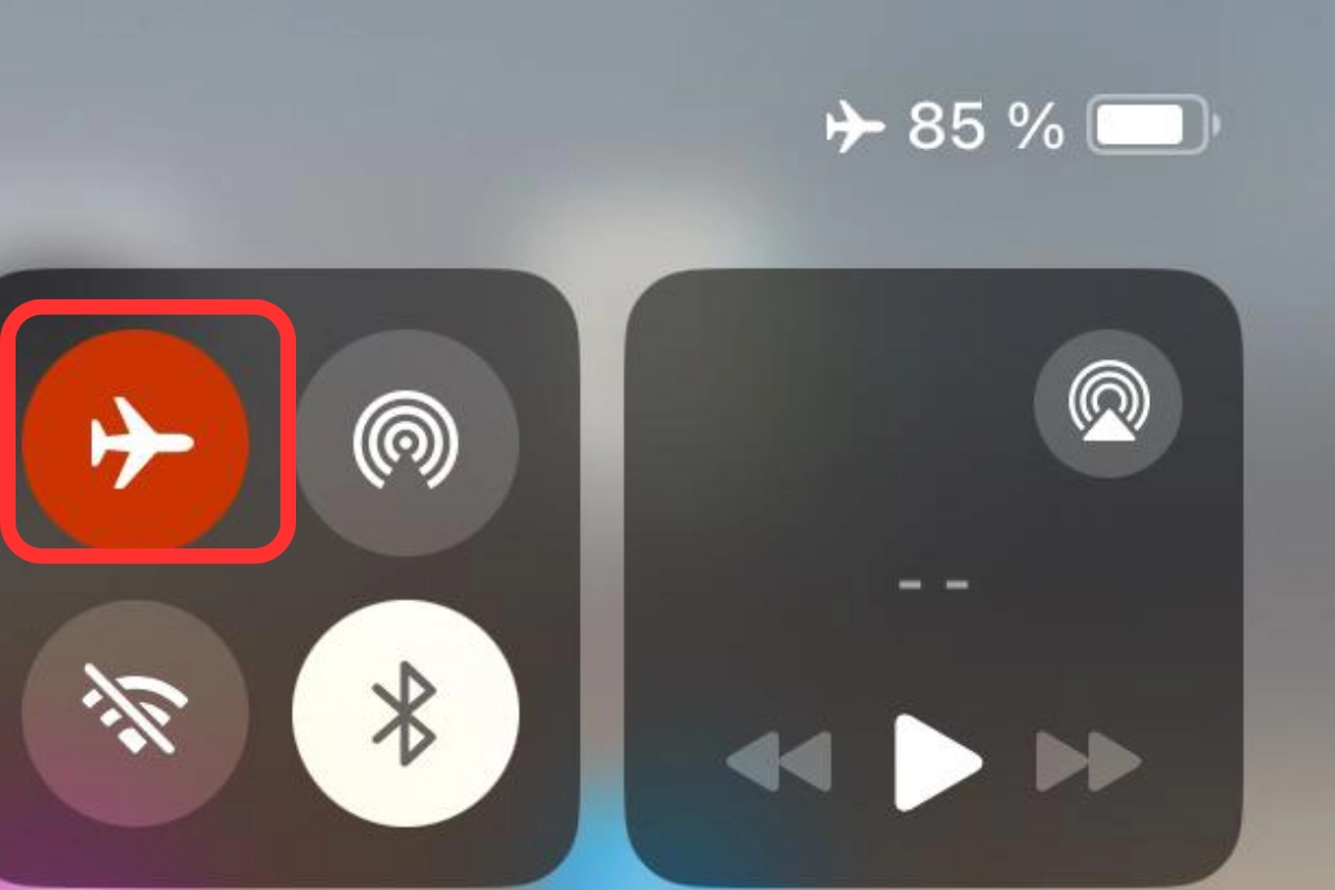 Tắt chế độ máy bay