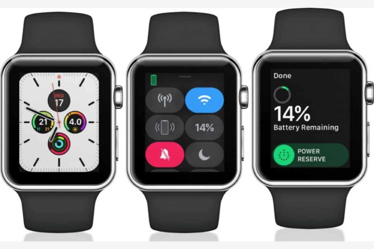 Kiểm tra pin Apple Watch trong phần Trung tâm điều khiển