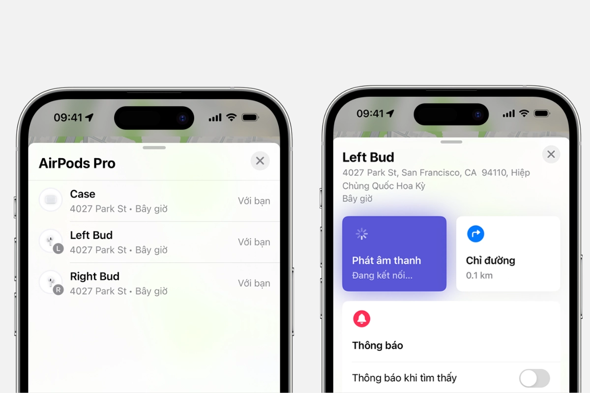Phát âm thanh trên Airpods