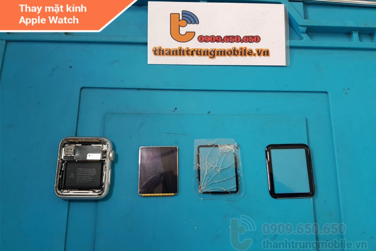Quy trình ép kính Apple Watch tại Thành Trung Mobile