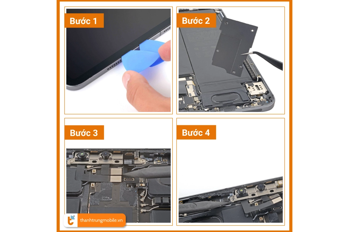 Quy trình thay camera trước ở iPad Pro