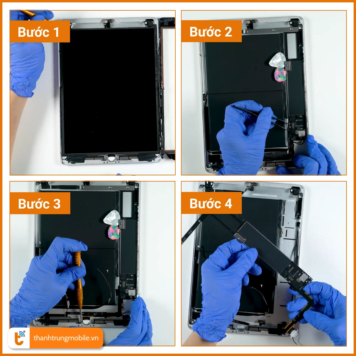 Quy trình thay chân sạc iPad Gen 9