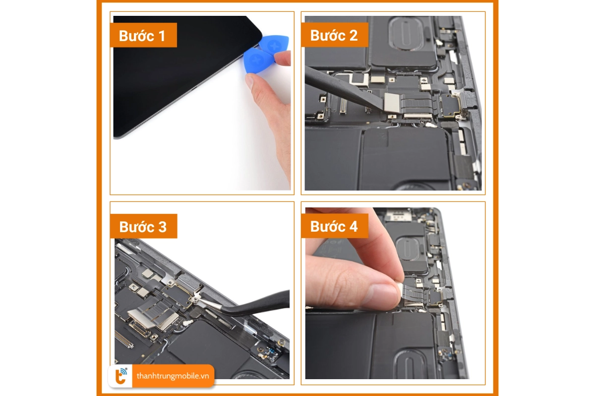 Quy trình thay cụm chân sạc iPad Pro tại Thành Trung Mobile 