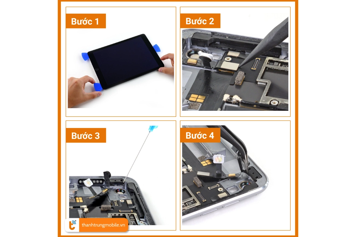 Quy trình thay dây nút nguồn cho iPad Pro 9.7