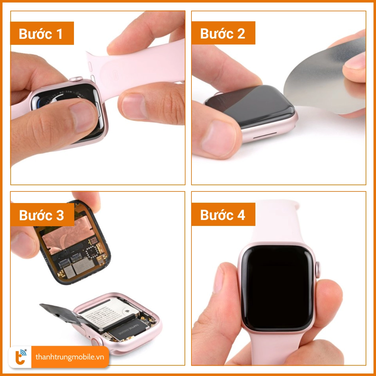 Quy trình thay màn hình Apple Watch Series 9
