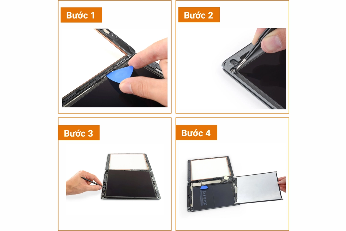 Quy trình thay màn hình iPad 6