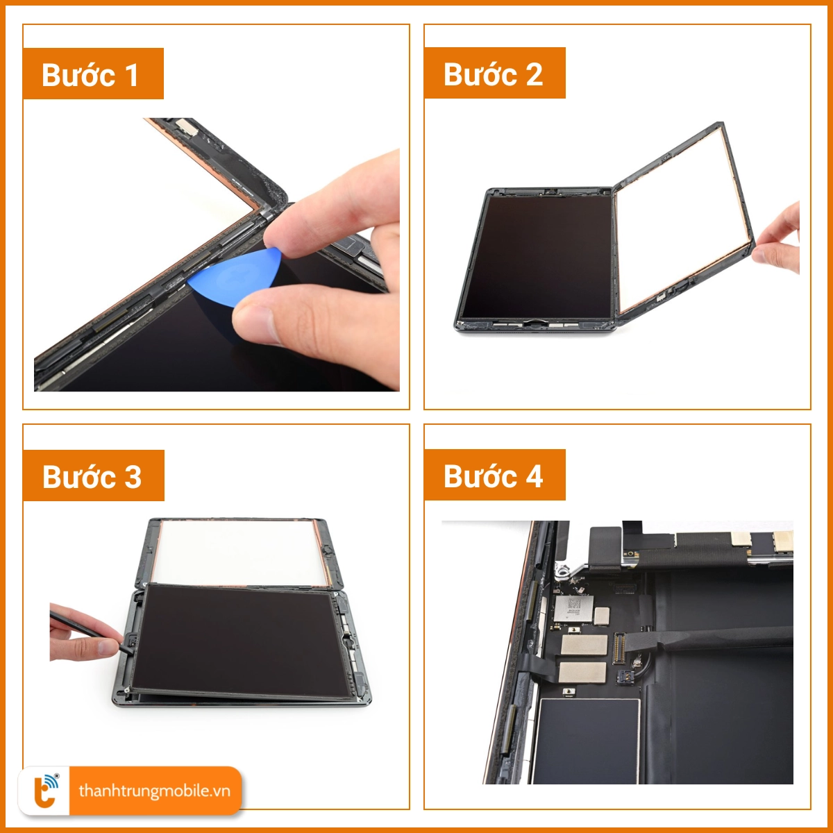 Quy trình thay màn iPad 7