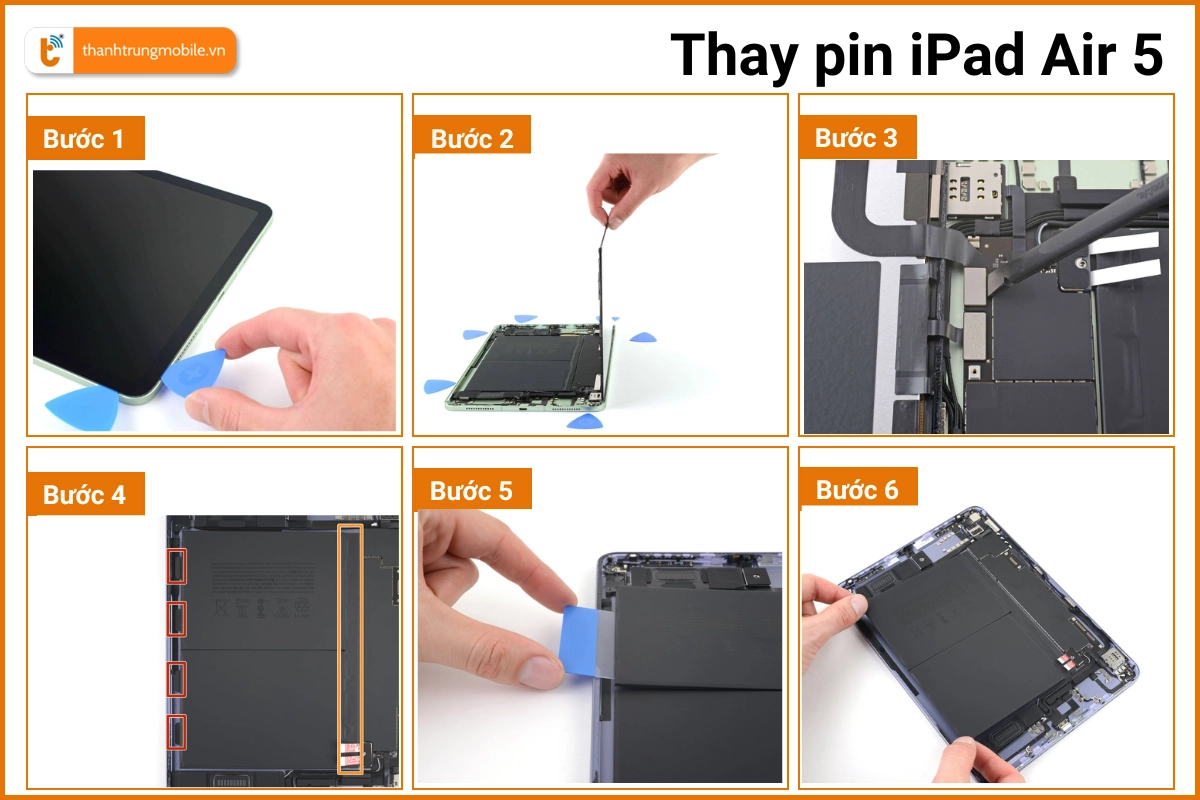 Quy trình thay pin iPad Air 5
