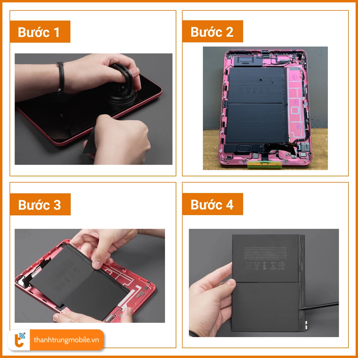 Quy trình thay pin iPad Gen 10