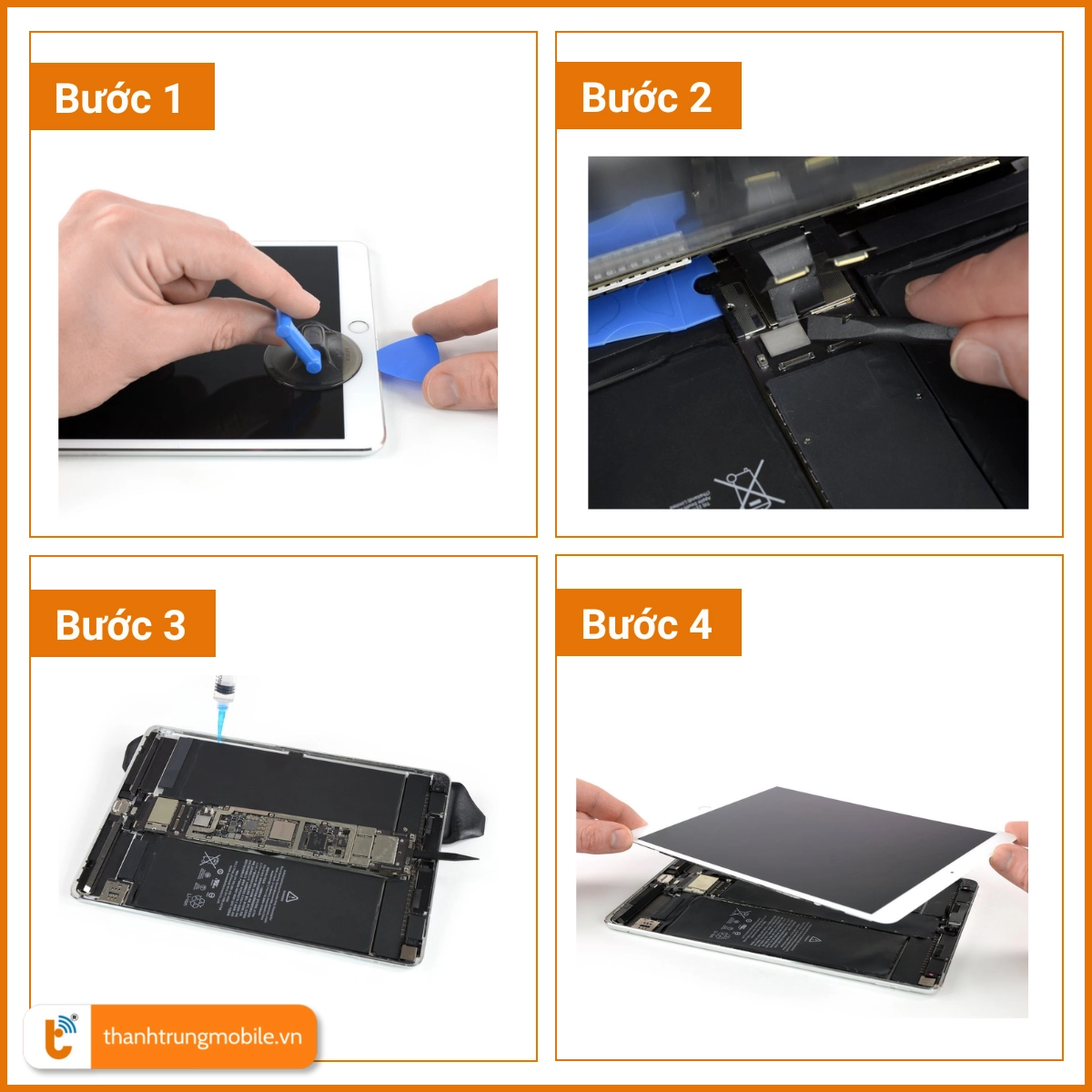 Quy trình thay pin iPad Pro