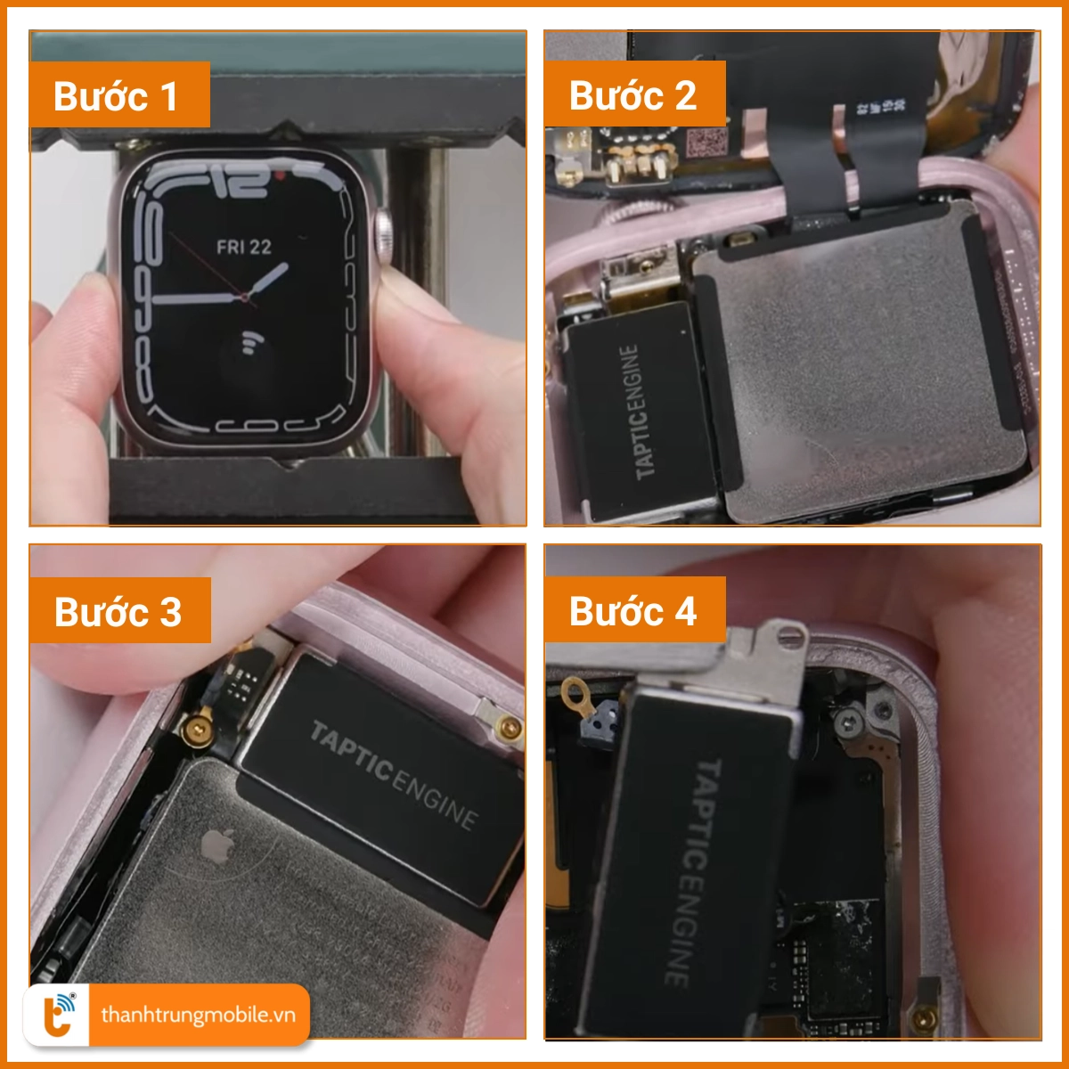 Quy trình thay rung Apple Watch Series 9