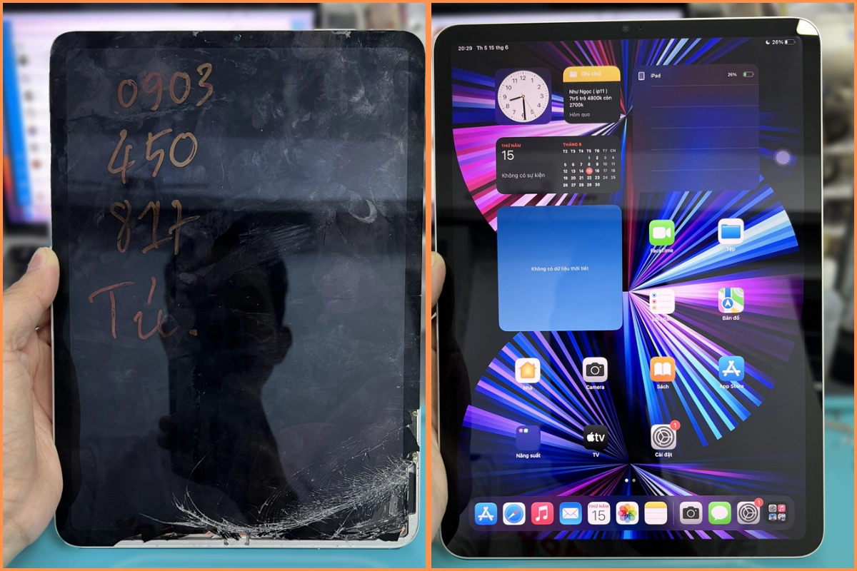 Thay màn hình iPad