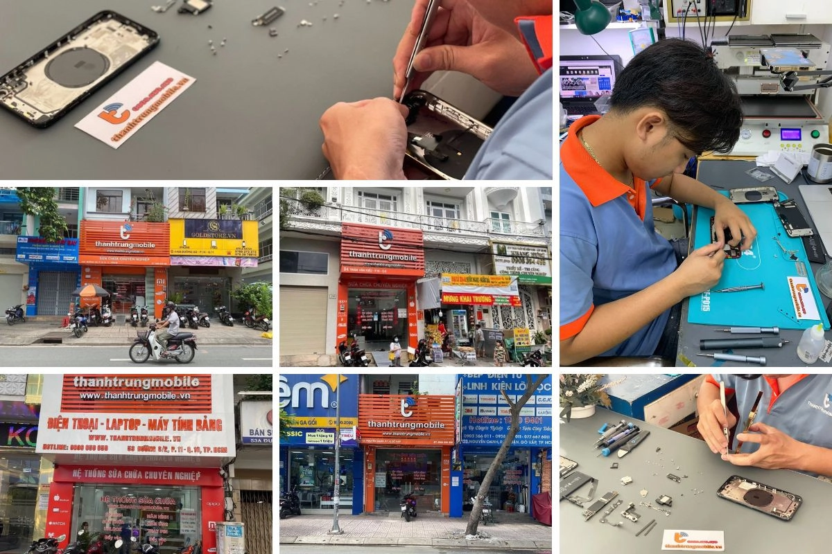 Hệ thống sửa chữa điện thoại và thiết bị điện tử công nghệ - Thành Trung Mobile