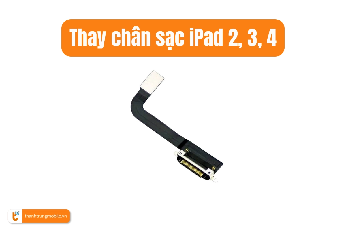 Thay chân sạc iPad 2