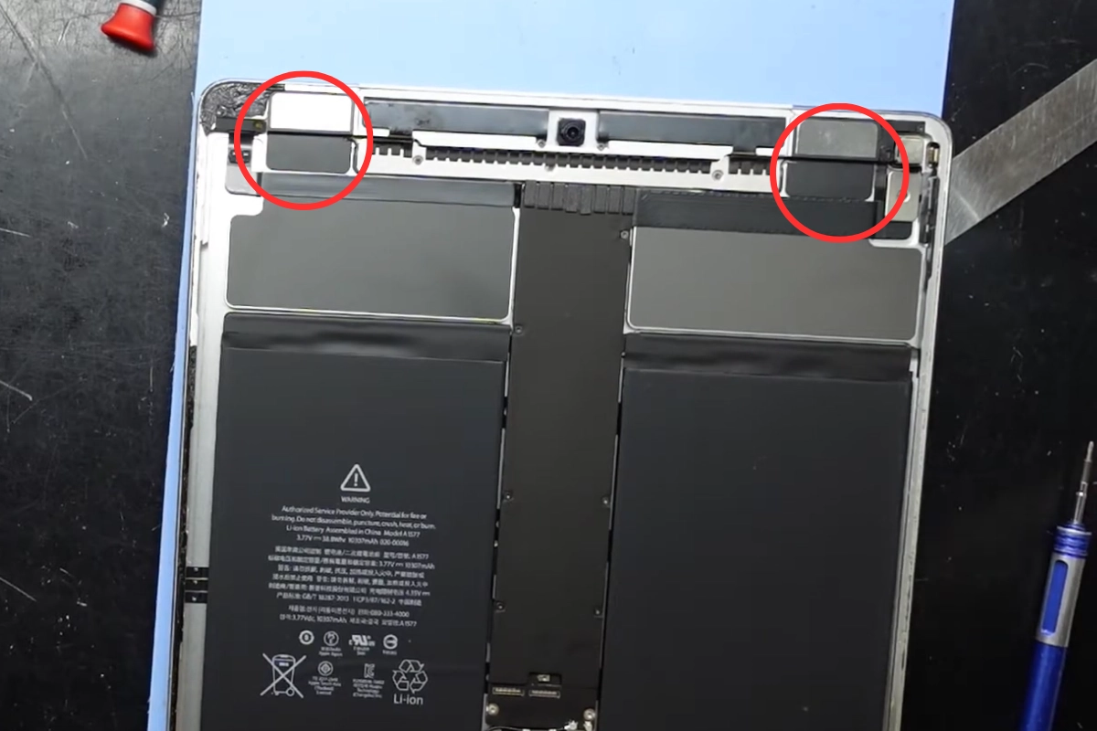 Vị trí loa iPad Pro 12.9 2017, 2015