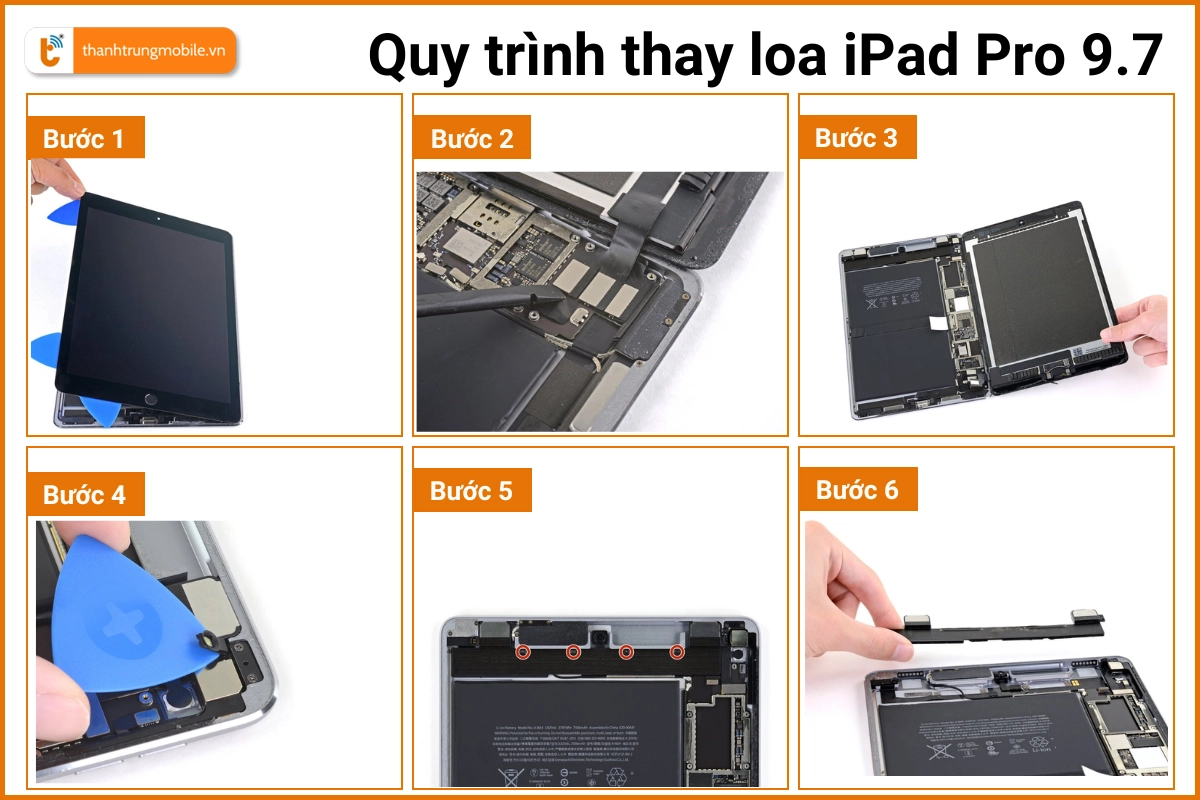 Quy trình thay loa iPad Pro 9.7