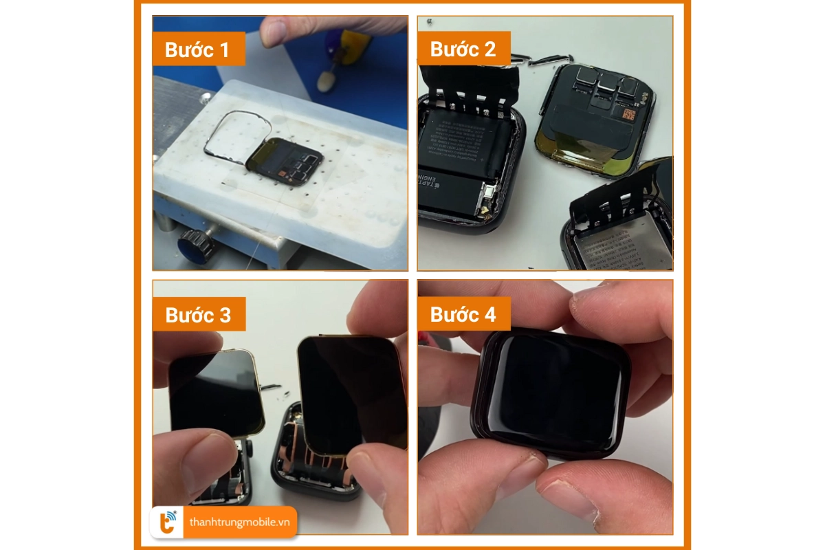 Quy trình thay màn hình đồng hồ iWatch SE 2 an toàn