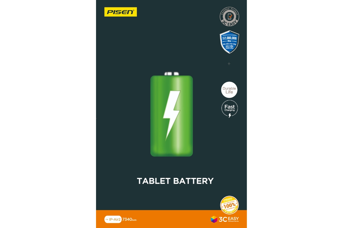 Pin Pisen dành cho iPad Air 2