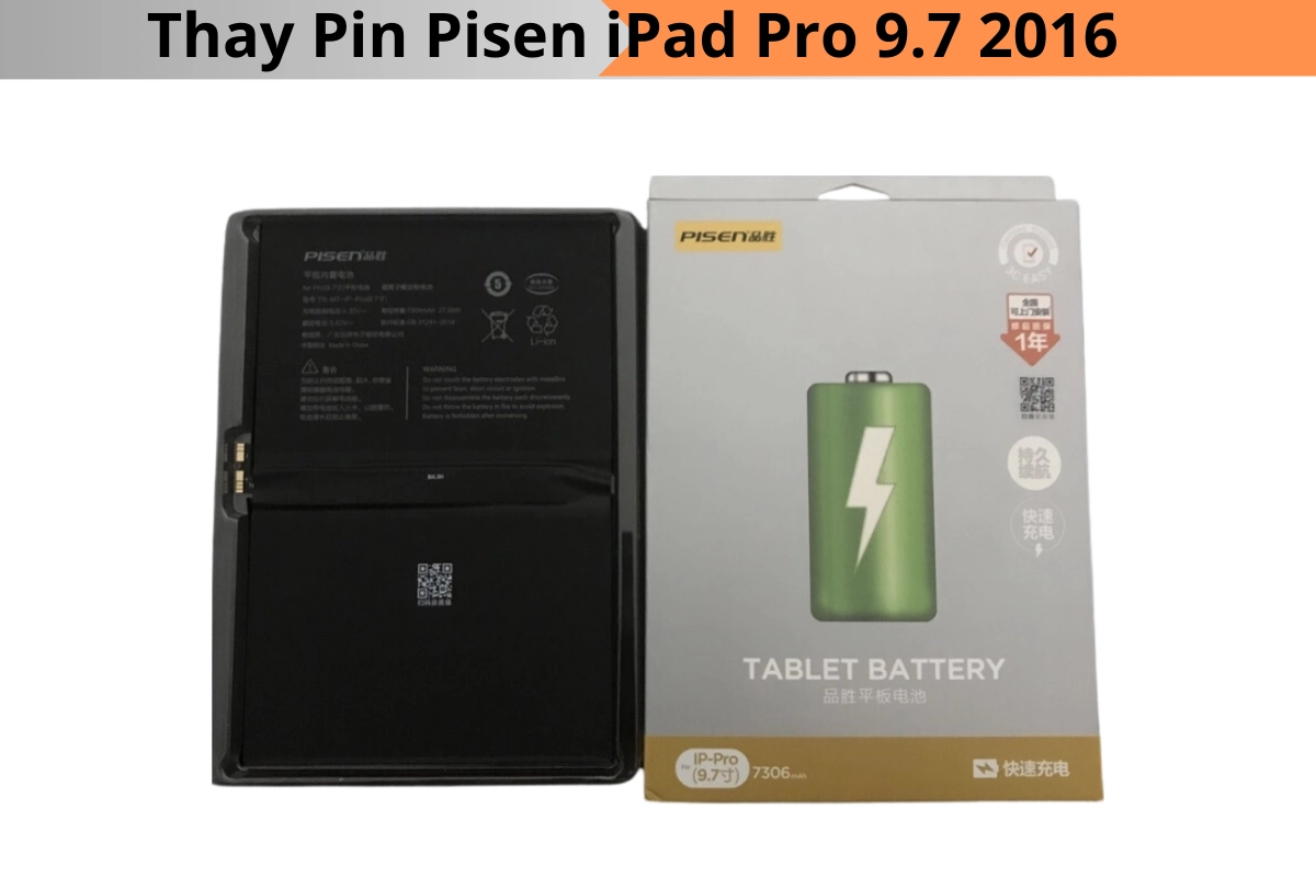 Pin pisen iPad pro 9.7
