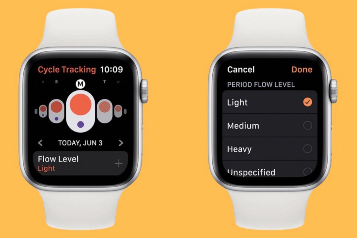 Tính năng theo dõi chu kỳ kinh nguyệt