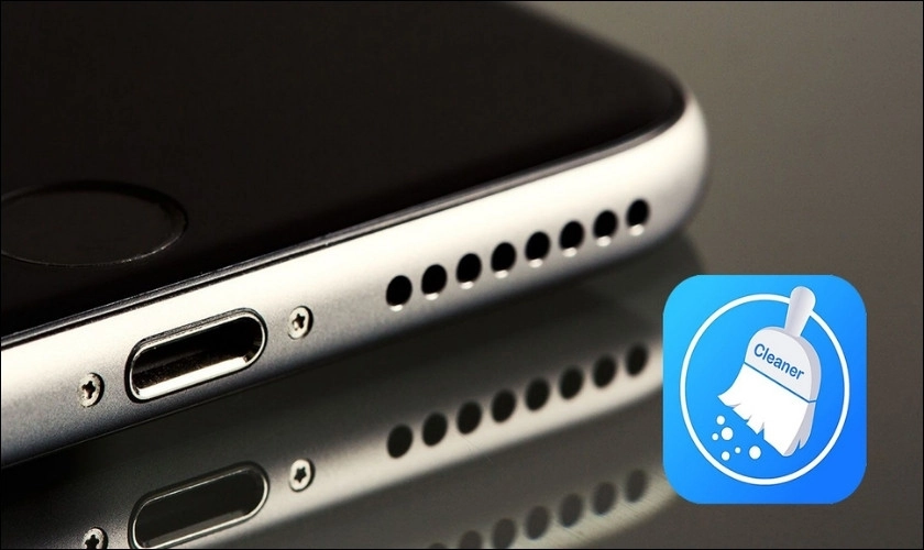 Vệ sinh micrô trên điện thoại