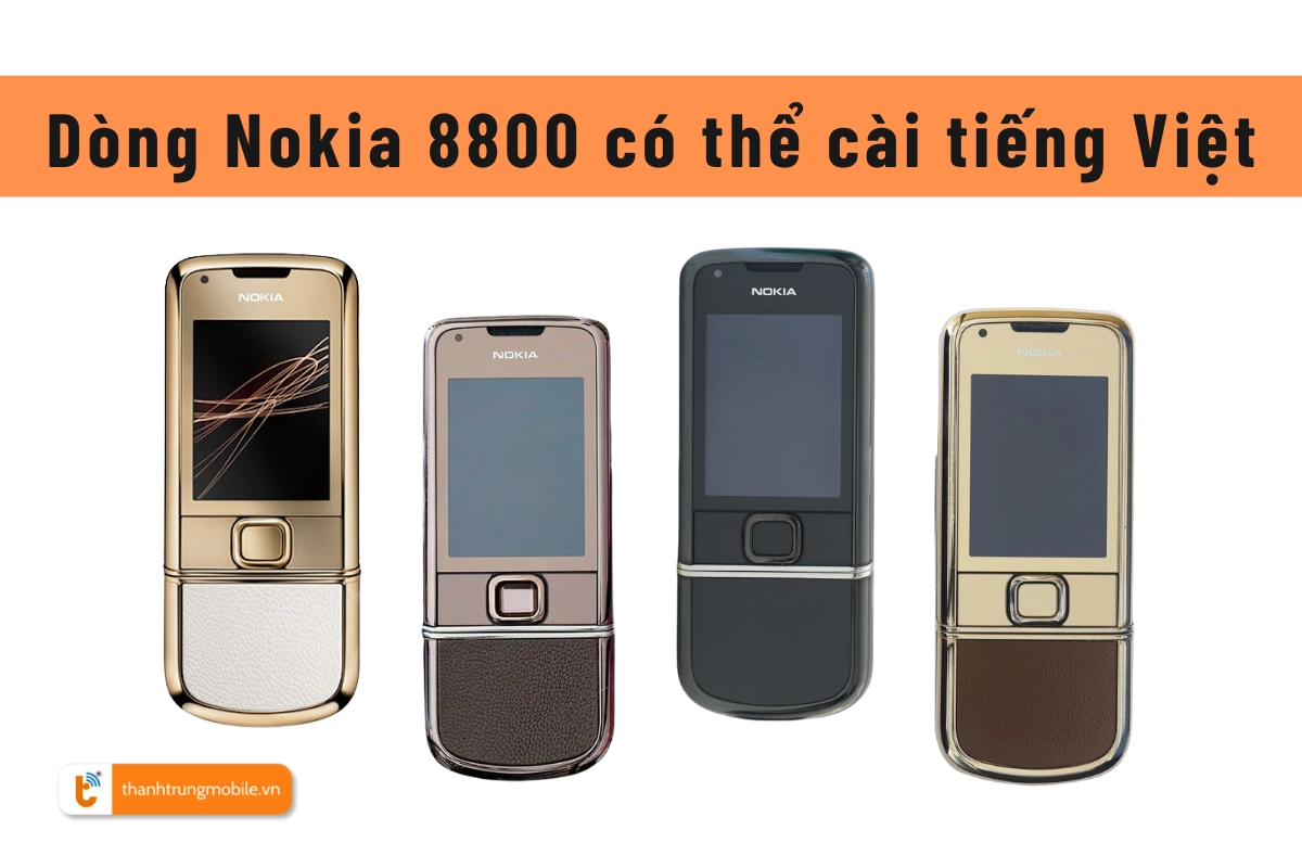 Cài tiếng Việt Nokia 8800, 8800e