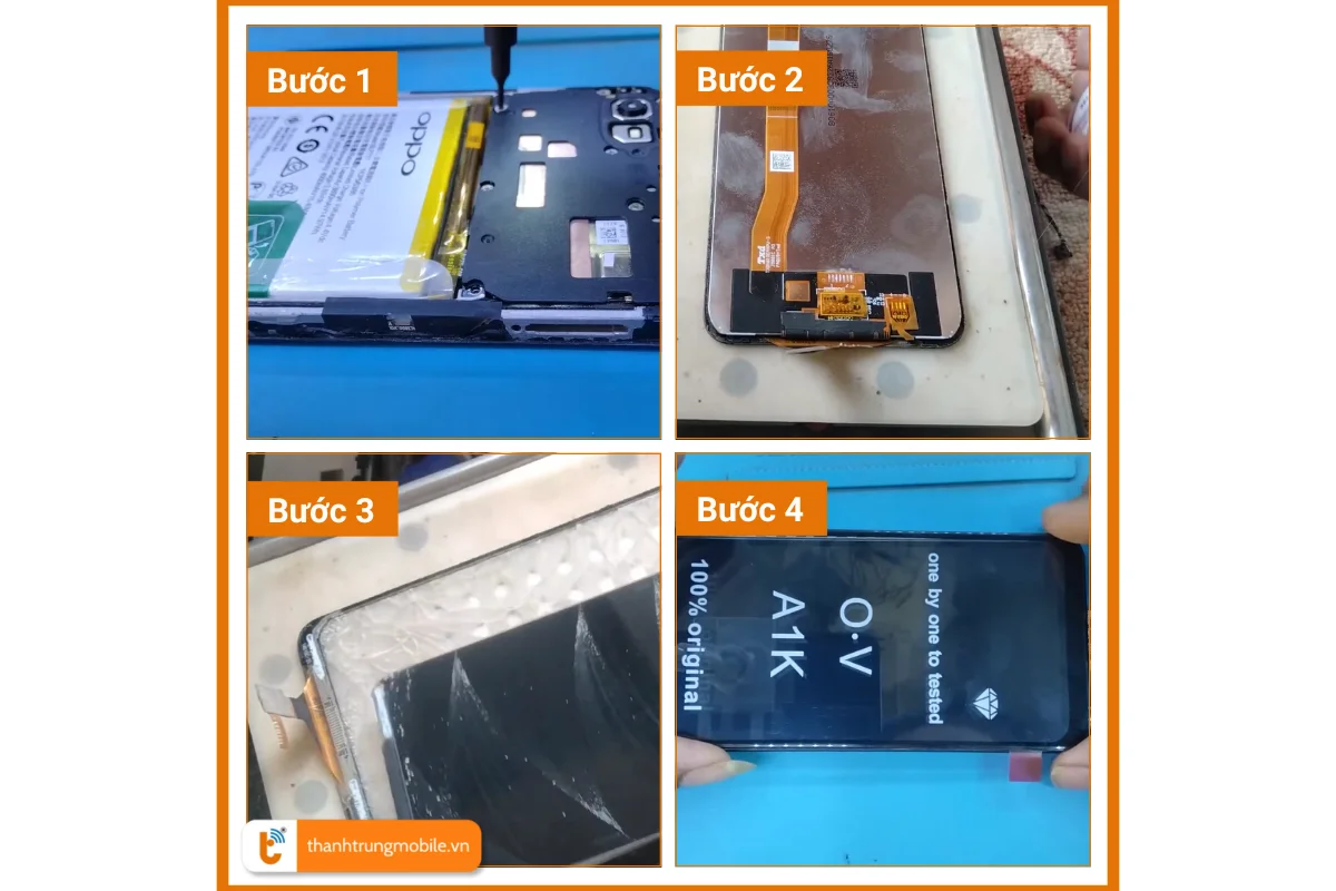 Ép kính Oppo A1 | Oppo A1K giá rẻ