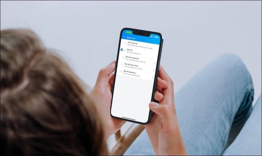 Giới hạn quyền xem trên Zalo