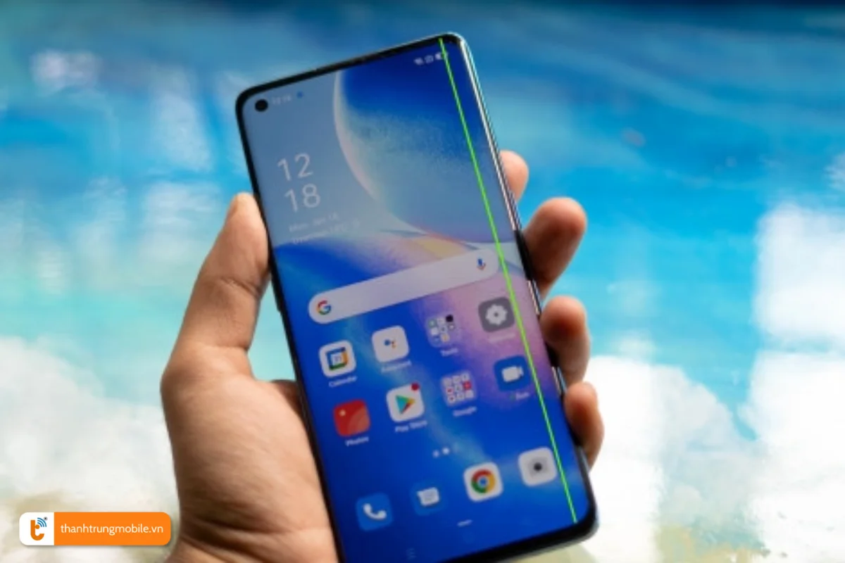 Màn hình điện thoại Oppo Reno 5 bị sọc