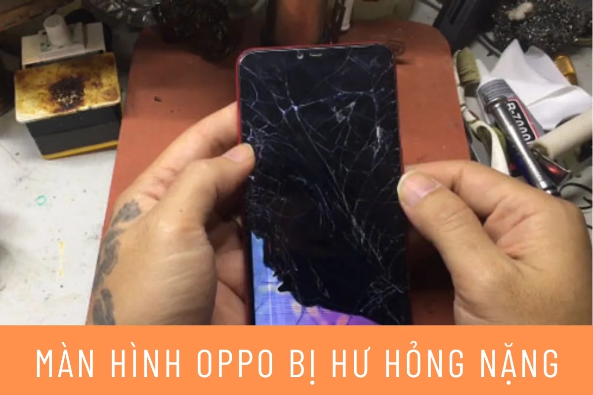Màn hình Oppo A3S nứt vỡ