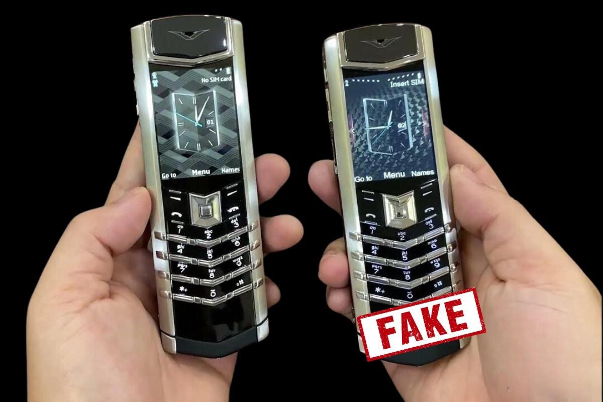 Phân biệt máy Vertu thật và giả