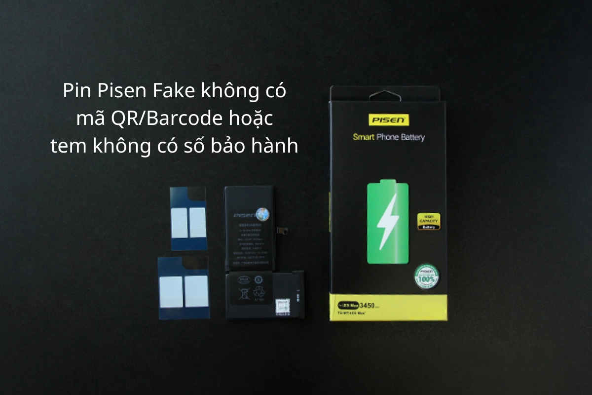 Phân biệt pin Pisen thật và giả