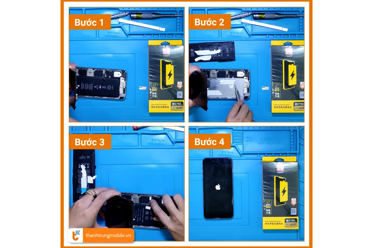 Thay pin Pisen iPhone 6s Plus