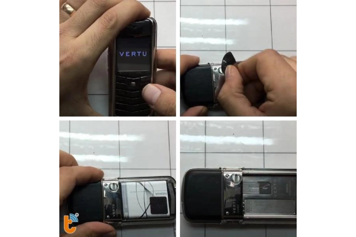 Quy trình thay pin Vertu chính hãng