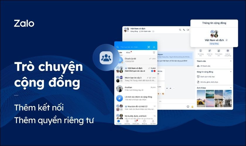 Trò chuyện nhóm Zalo