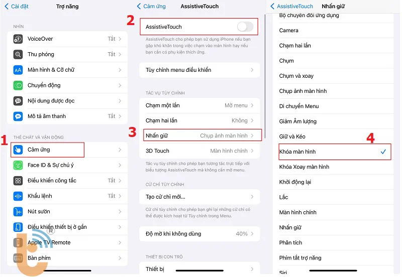 Bật AssistiveTouch