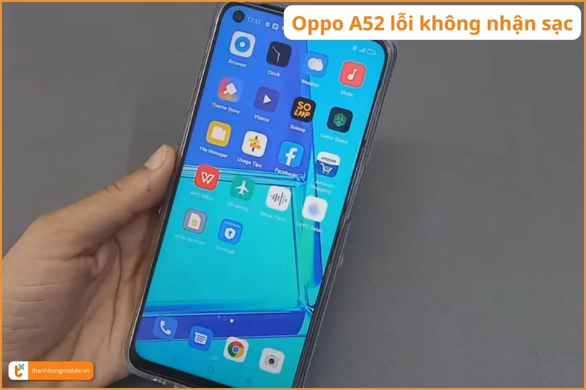 Dấu hiệu Oppo A52 lỗi chân sạc