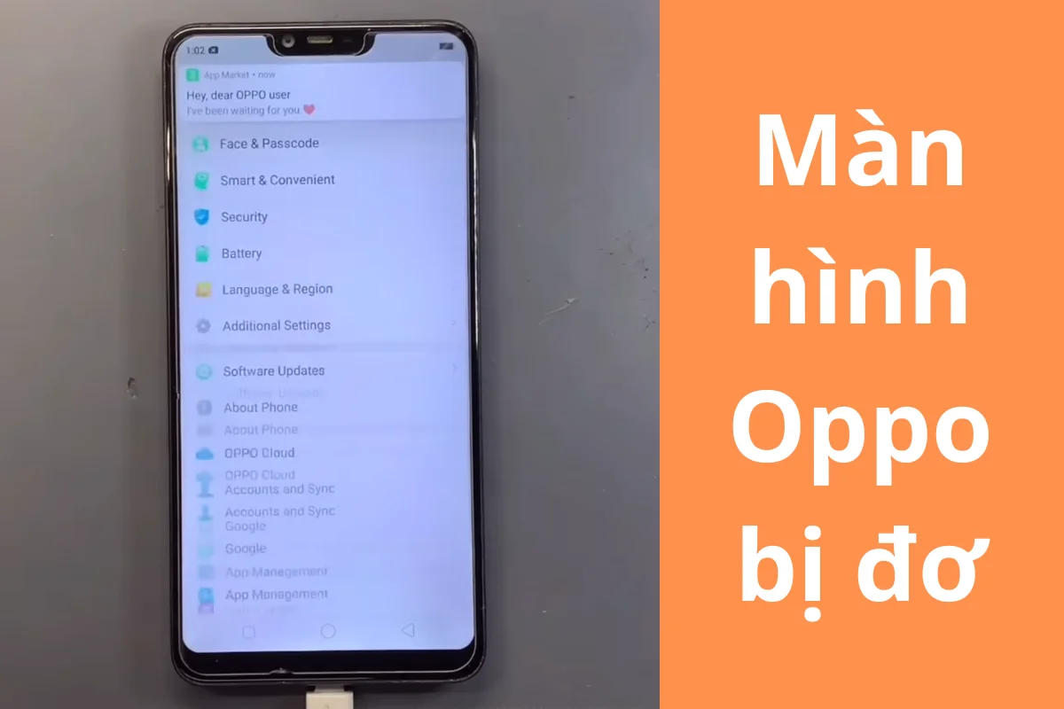 điện thoại Oppo bị đơ màn hình