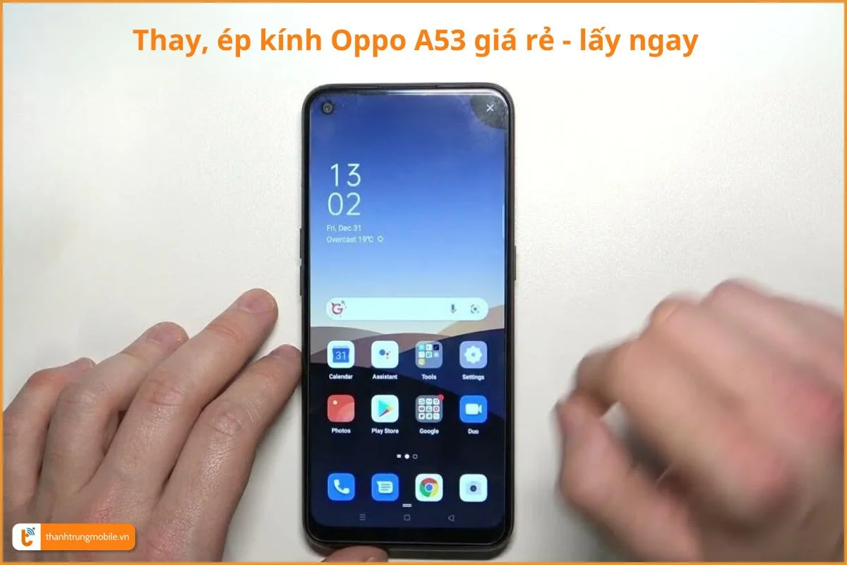 Ép kính Oppo A53 Giá rẻ - chuyên nghiệp tại TPHCM