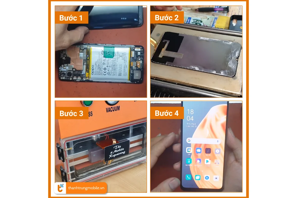 ép kính Oppo A91 giá rẻ