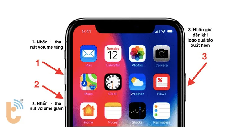Hình ảnh: Các bước reset cứng iPhone 11 Pro Max