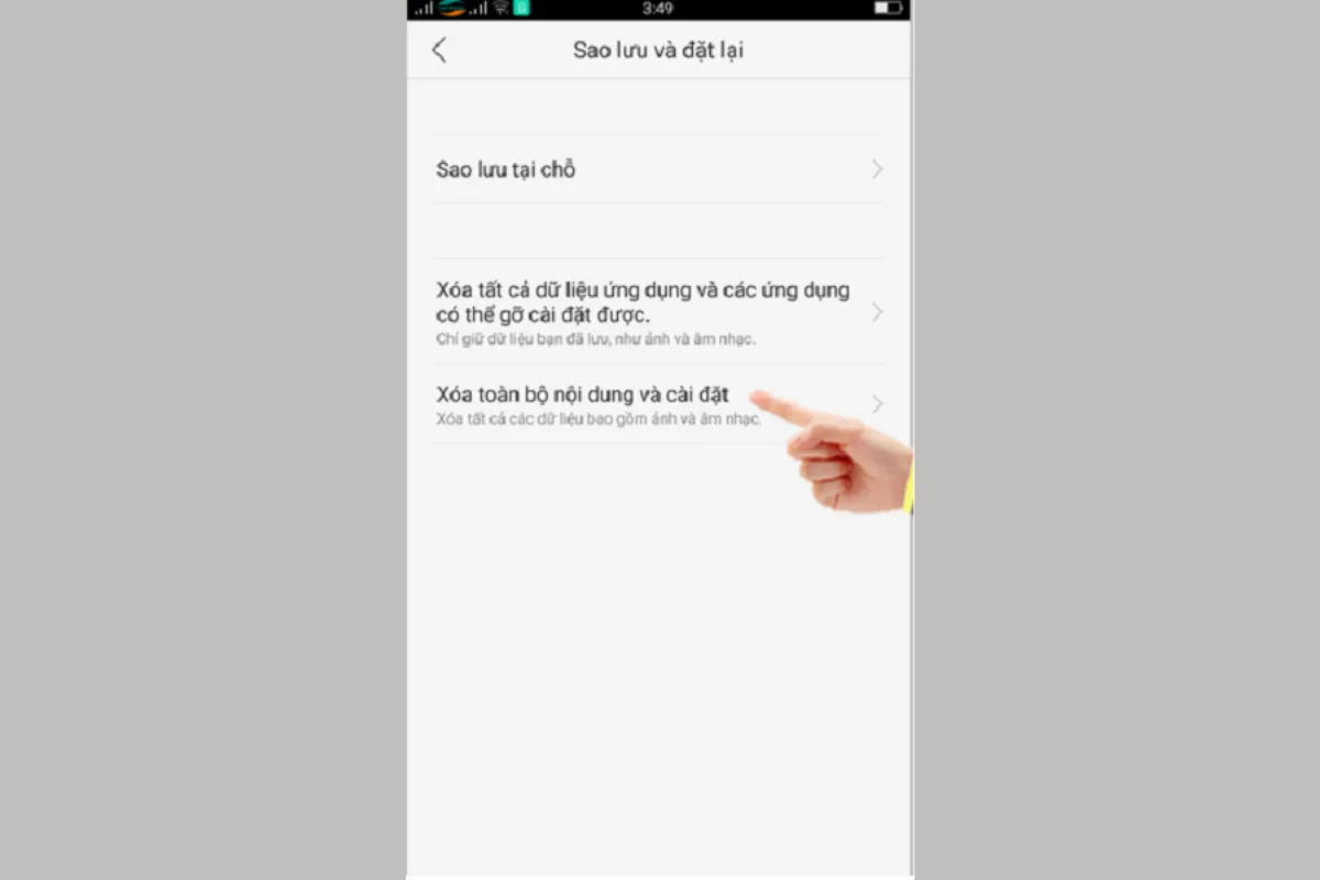 màn hình Oppo F1s bị mất đèn